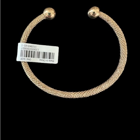 Banana Republic Gold Mesh Open Bracelet - Picture 2 of 2